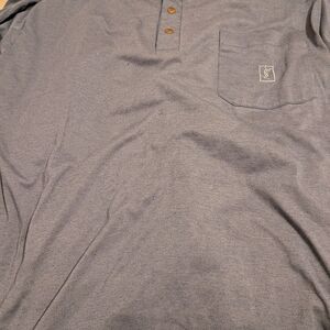 Men's Blue Yves St Laurent Long Sleeve Shirt Xl